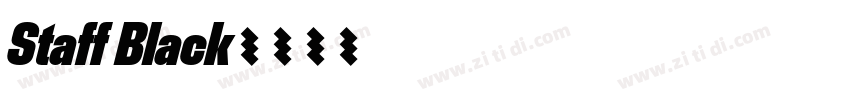 Staff Black字体转换